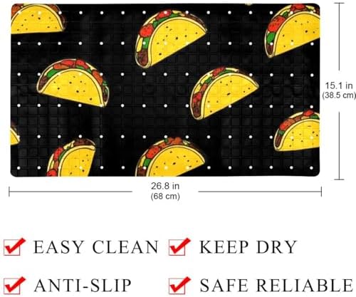 Shower Mat Bathtub Mat, 26.8x15.1 inch, Non-Slip Bath Mat - Image 4