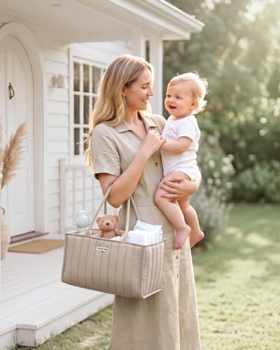 Blissful Diary Baby Diaper Caddy Organizer, Nursery Storage - Image 2