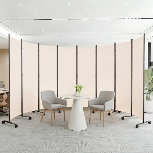 SUNALLY Room Divider Privacy Screens, 8 Panels Dividers by SUNALLY