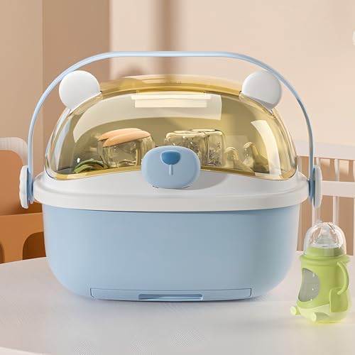 Baby Bottle Drying Rack Storage, Nursing Bottle Storage Box Organizer by QDTTSRY
