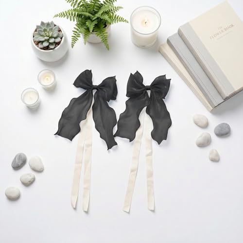 2 Pack French Lace Bow Curtain Tiebacks - Image 5