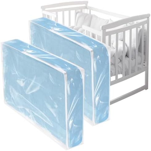 Colingmill 2 Pcs Crib Mattress Storage Bag, 4+ Mil Clear Waterproof Plastic by Colingmill