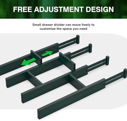 ANTOWIN Expandable Bamboo Drawer Dividers, Fits 17.6-21.6" Drawers - Image 6