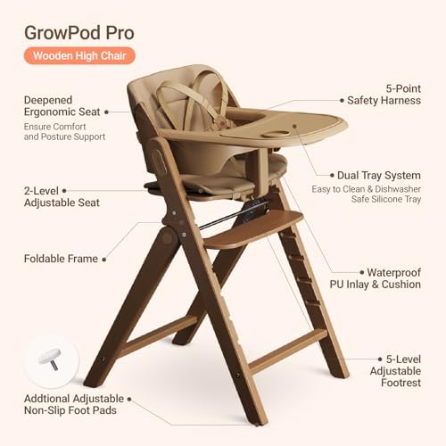 Mamazing GrowPod Pro Wooden Baby High Chair - Image 6