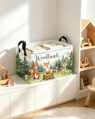 Essme Rectangular Animal Basket, Kids Storage Bins Organizer - Image 3