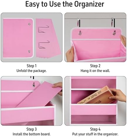Giraffe Creation Compact Pink Over Door Organizer - Image 5