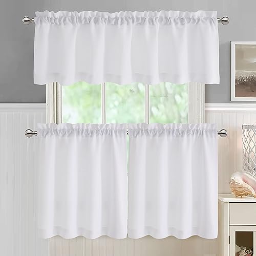 Chyhomenyc White Short Curtain Valance - Image 3
