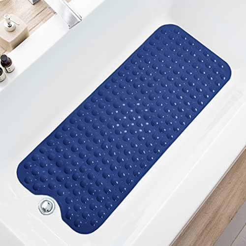 TEESHLY Bath Tub and Shower Mats, Non-Slip 39 x 16 Inch Extra Long Bathtub Mat by TEESHLY