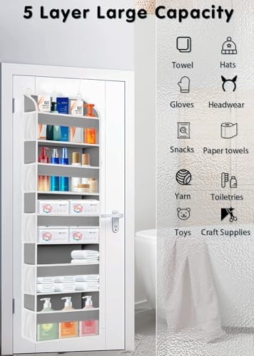 TAHAVICE 1 Pack Over The Door Storage Organizer - Image 5
