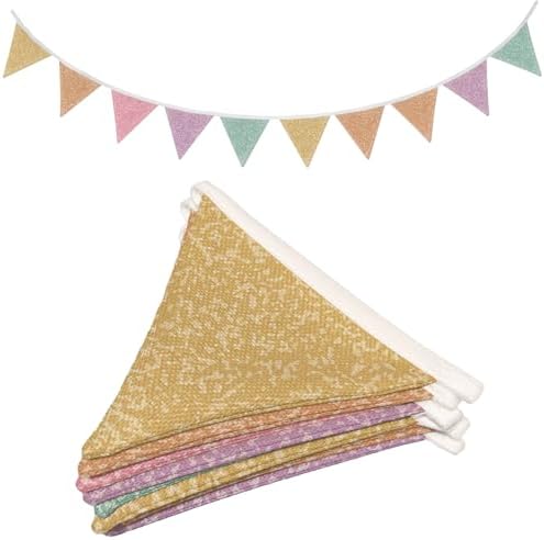 Classroom Wall Decor Pennant Banner, Pastel Triangle Banners Garland, Colorful by Unknown