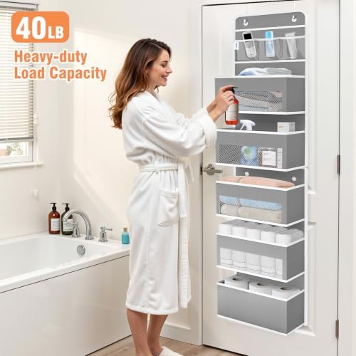 Over The Door Organizer Storage Large Capacity Hanging Bedroom Storage - Image 5