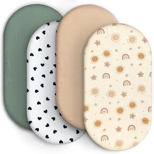 100% Muslin Cotton Baby Bassinet Sheets by Unknown