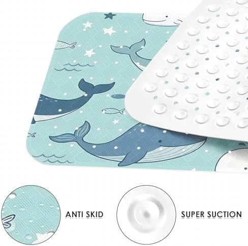 Bathtub Shower Mat 40X16 Inch, for Toddler, Ocean Star - Image 5