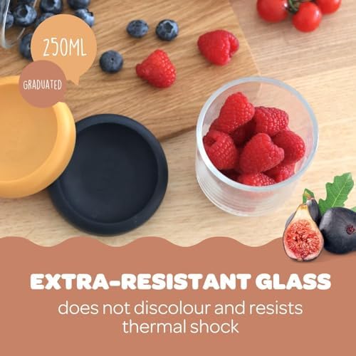 BEABA 6 Pack Glass Baby Food Jars - Image 3