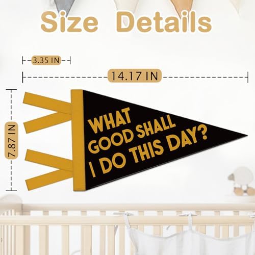 Kids Room Decor, Inspirational What Good Shall I Do This Day - Image 7