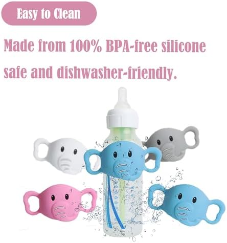 3-Pack Silicone Baby Bottle Handles Compatible - Image 4