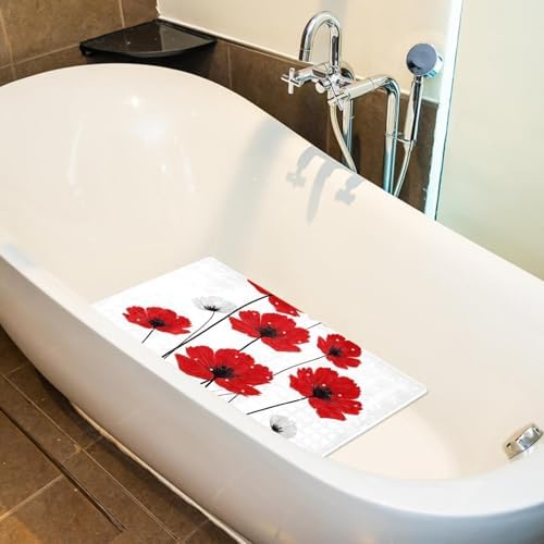 Bathtub Mat Non Slip 26.8x15.1In, Bathroom Decor PVC Shower Mats - Image 5