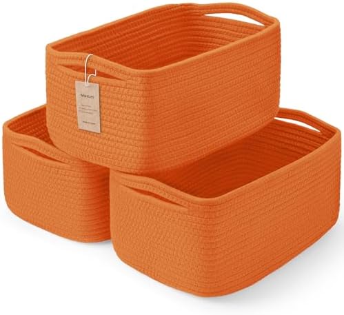 3 Pack Storage Baskets for Organizing, 13.7×9.5×6.3" by MaxuniTechLife