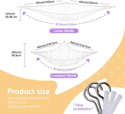 Lazebox Stuffed Animal Net Hammock - Image 4