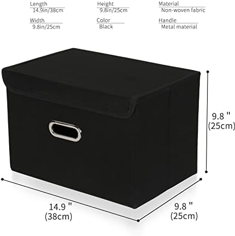 Fabric Foldable Collapsible Storage Cube Bin Organizer Basket - Image 2
