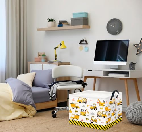 CLOCOR Rectangular Storage Basket, Collapsible Cute Pattern Storage Bin - Image 3