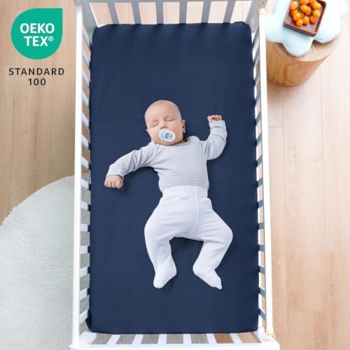 david's kids Waterproof Crib Sheets Fitted 2 Pack, Ultra Soft Breathable Crib - Image 2