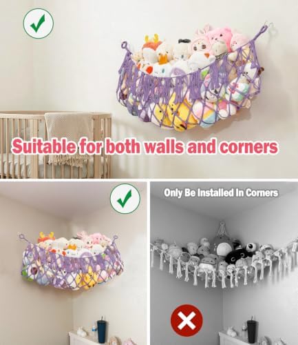 Stuffed Animal Net Hammock, Save Space Eliminate Clutter - Image 6