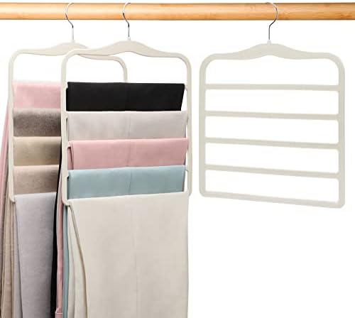 Pants Hangers Space Saving, Organization and Storage by JUUBAOOPN