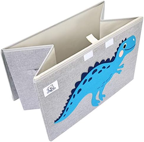 Large Toy Box Storage with Lid, Foldable Fabric Toy Chest Storage - Image 4