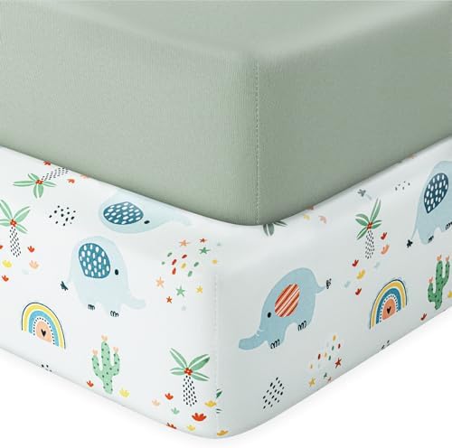 Pack N Play Sheets Fitted, Mini Crib Sheets, Breathable Soft Unisex Playard by Unknown