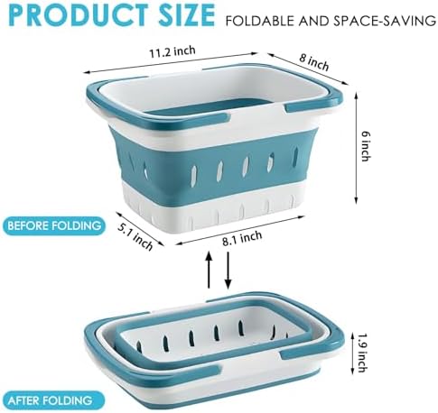 Fammart Plastic Shower Caddy Portable, Bath Basket Cleaning Caddy w/Handle - Image 4