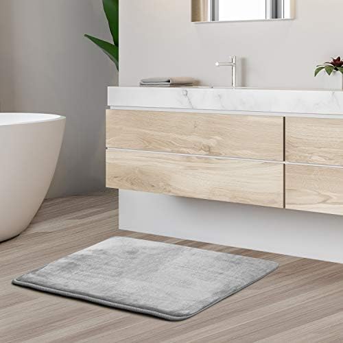 Clara Clark Bathroom Rugs, Velvet Memory Foam Bath Mat, Machine Washable Bath - Image 2