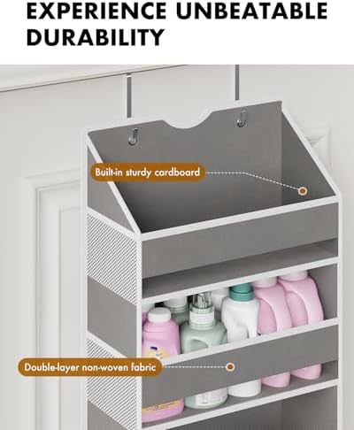 2-Pack Over The Door Organizer Hanging 6-Shelf Storage Organizer - Image 5
