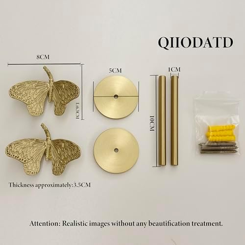 Brass Curtain Holdbacks Gold Curtain Tieback Curtain Holders Backs Wall Hooks - Image 2