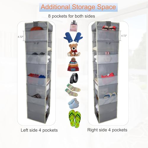 Large-Sized Hanging Shoe Organizer 10-Shelf, Sturdy Hanging Closet Organizer - Image 4