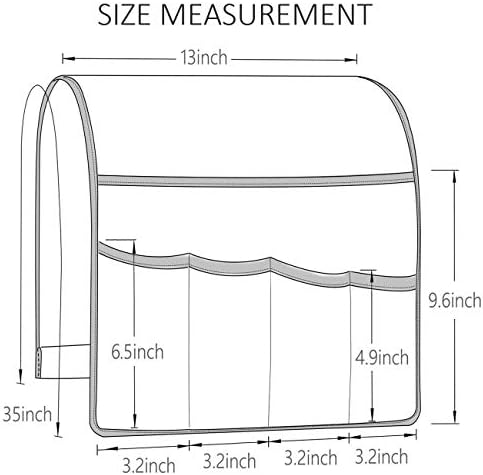 Sofa Armrest Organizer Non-Slip Arm Chair Hanging Caddy Remote Control Holder - Image 5