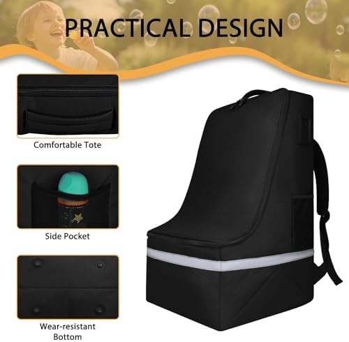 LARIPOP Car Seat Travel Bag for Airplane, Universal Gate Check Car Seat Bag - Image 5