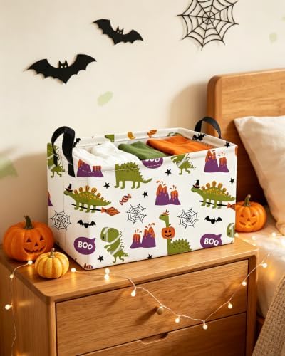 Essme Rectangular Dinosaur Helloween Basket, Kids Storage Bins Organizer - Image 3
