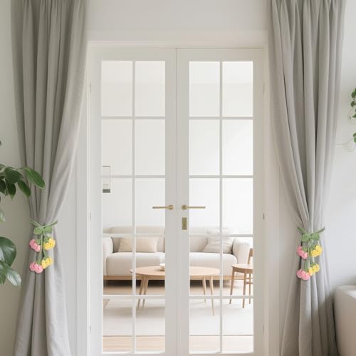 Flower Curtain Tiebacks, Cute Curtain Holdbacks - Image 7