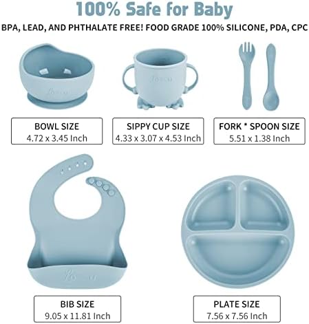 Silicone Baby Feeding Set, Suction Plate Bowl - Image 2
