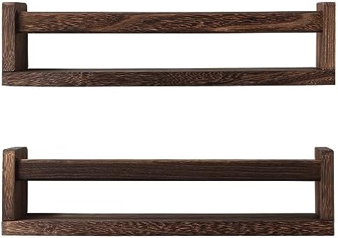 JORIKCHUO Nursery Book Shelves, Kitchen Spice Rack, or Rustic Wall Mounted by JORIKCHUO