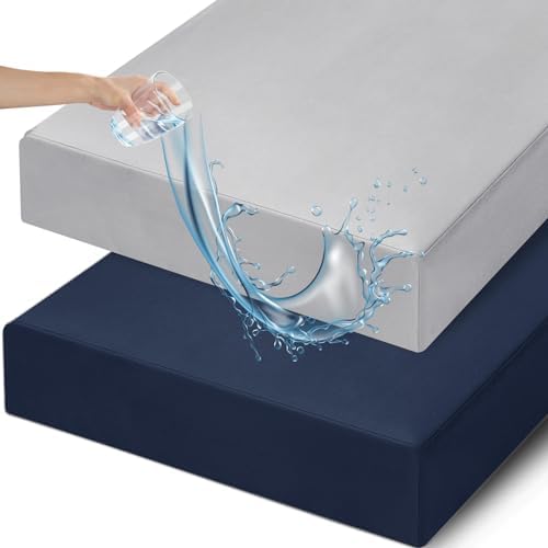 david's kids Waterproof Crib Sheets Fitted 2 Pack, Ultra Soft Breathable Crib by davidskids