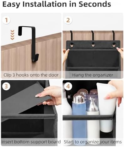 STORAGE MANIAC Over the Door Organizer 6-Shelf Closet Hanging Storage - Image 5