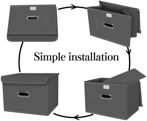 8-Pack Large Collapsible Storage Bins - Image 6