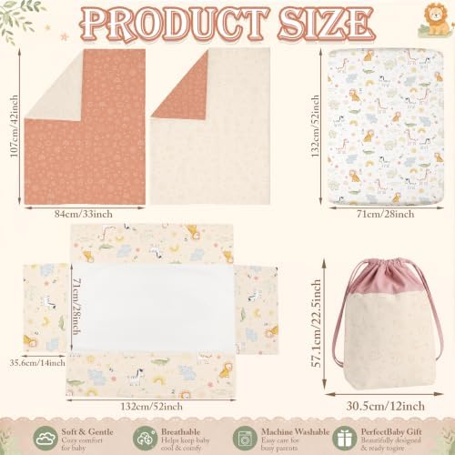 Hahafelt 4 Pieces Crib Bedding Set - Image 2