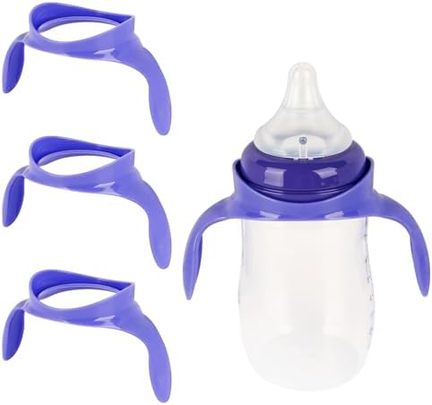 Baby Bottle Handles for Lansinoh Baby Bottles, Compatible Ergonomic Lansinoh by XUNICUTE