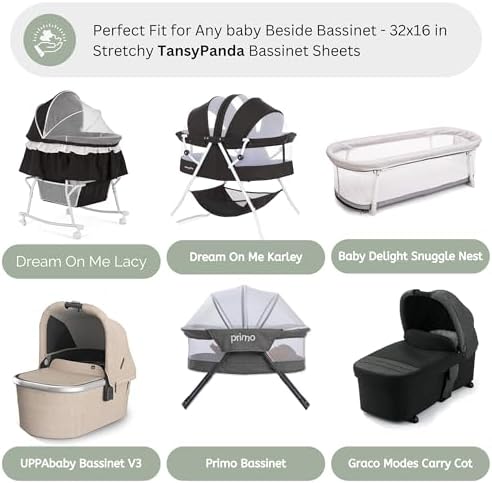 Muslin Bassinet Sheets for Dream On Me, Baby Delight Snuggle Nest, Primo - Image 2