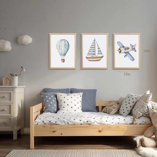 Hot Air Balloon Nursery Decor, Baby Boy Nursery Decor, Airplane Wall Decor - Image 4