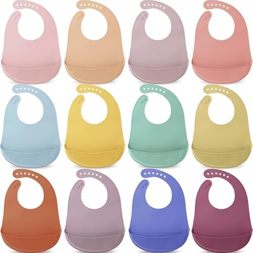 Mepase Silicone Bibs Waterproof Silicone Baby Bibs by Mepase