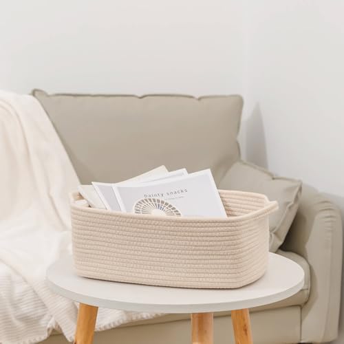 CubesLand Cute and Durable Small Cotton Rope Basket - Image 4